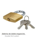 Candado Laton Arco Normal Llaves Iguales 50 mm, Nº2 al por Mayor | Almacén de Ferretería