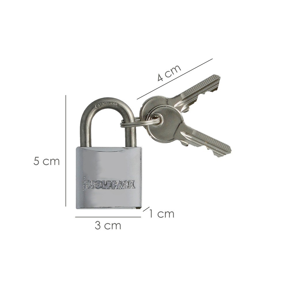 Candado Inoxidable Arco Normal  30mm, al por Mayor | Almacén de Ferretería