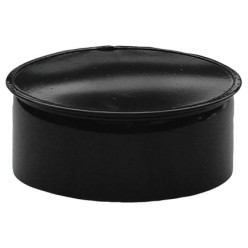 Tapa Tubo Estufa Negro Vitrificada 120 mm,