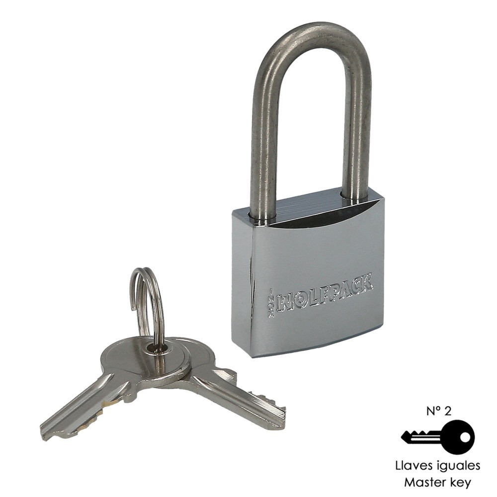 Candado Inoxidable Arco Largo 30mm, al por Mayor | Almacén de Ferretería