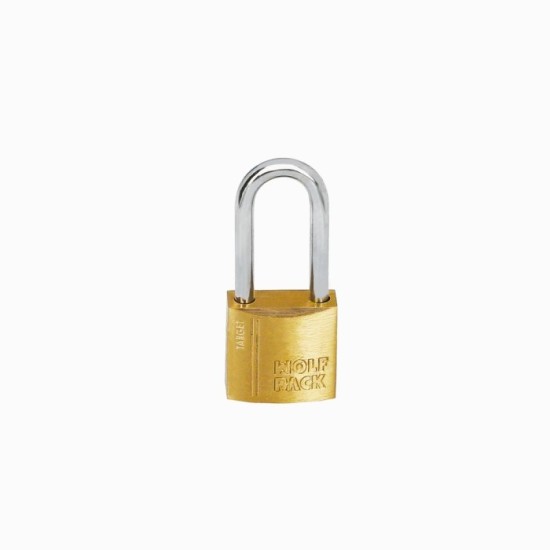 Candado Laton Arco Largo 20 mm, Arco Endurecido, Candado Maletas, Taquillas, Puertas al por Mayor | Almacén de Ferretería