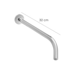 Brazo Ducha Laton  1/2" x 37+7 cm, Angulo recto,