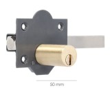 Cerrojo b-6 llave 2 lados de 165mm cilindro redondo de 50mm al por Mayor | Almacén de Ferretería