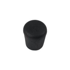 Contera Cónica Negra 12mm, Blister 8 piezas,