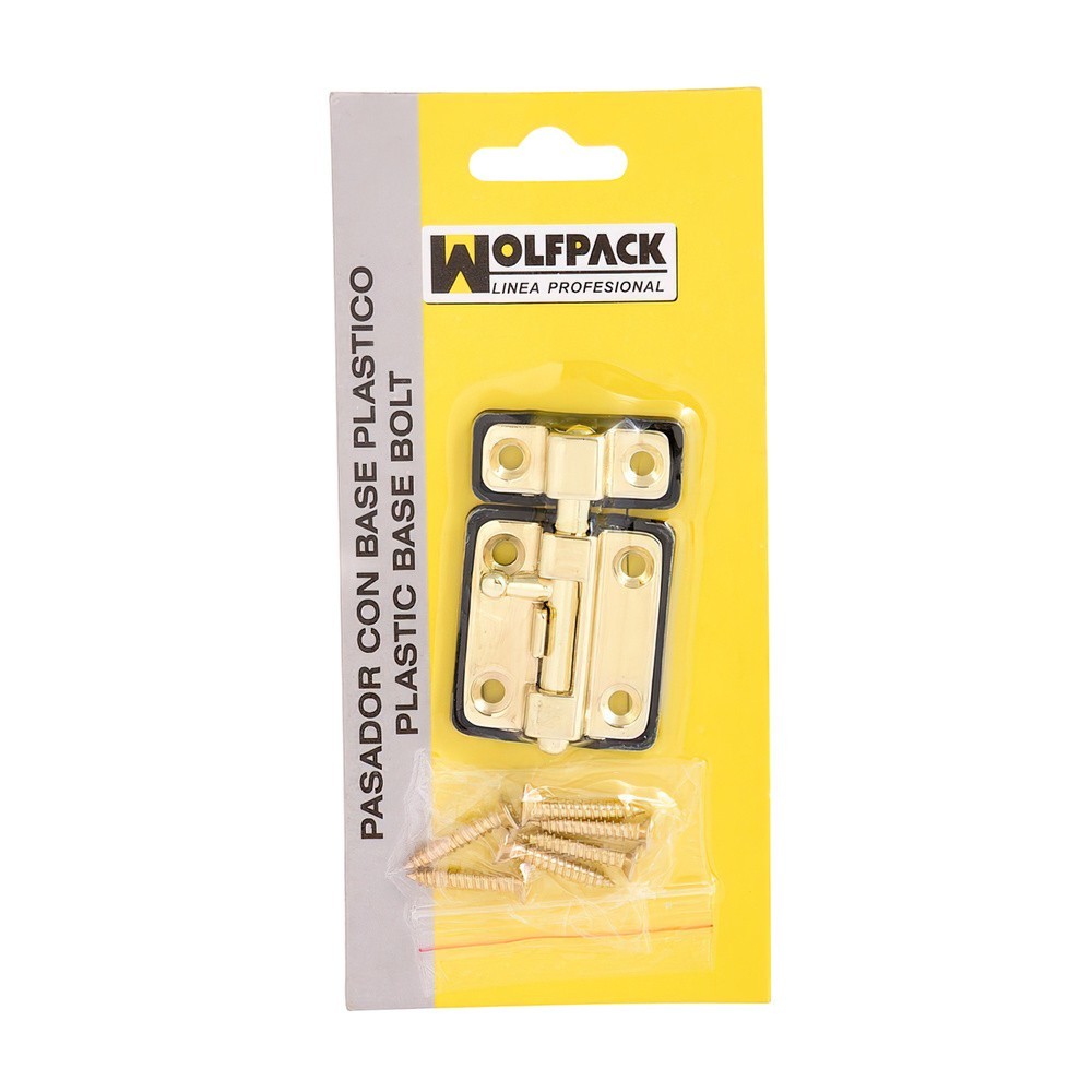 Pasador Wolfpack Base Plástico 35 mm, Latonado al por Mayor | Almacén de Ferretería
