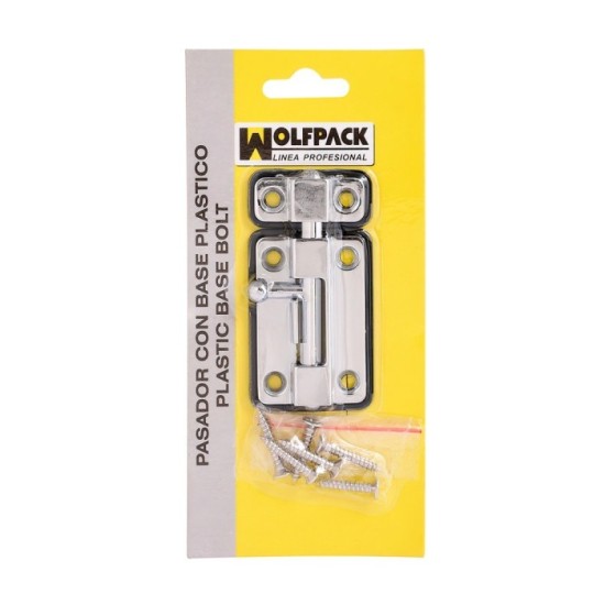 Pasador Wolfpack Base Plástico 50 mm, Cromado al por Mayor | Almacén de Ferretería