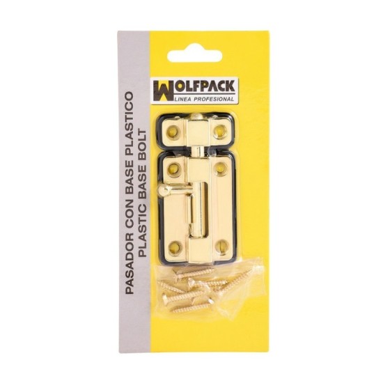 Pasador Wolfpack Base Plastico 50 mm, Latonado al por Mayor | Almacén de Ferretería