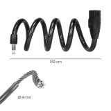 Cable Bicicleta Espiral Con Llave Ø 8 mm, x 150 cm, al por Mayor | Almacén de Ferretería
