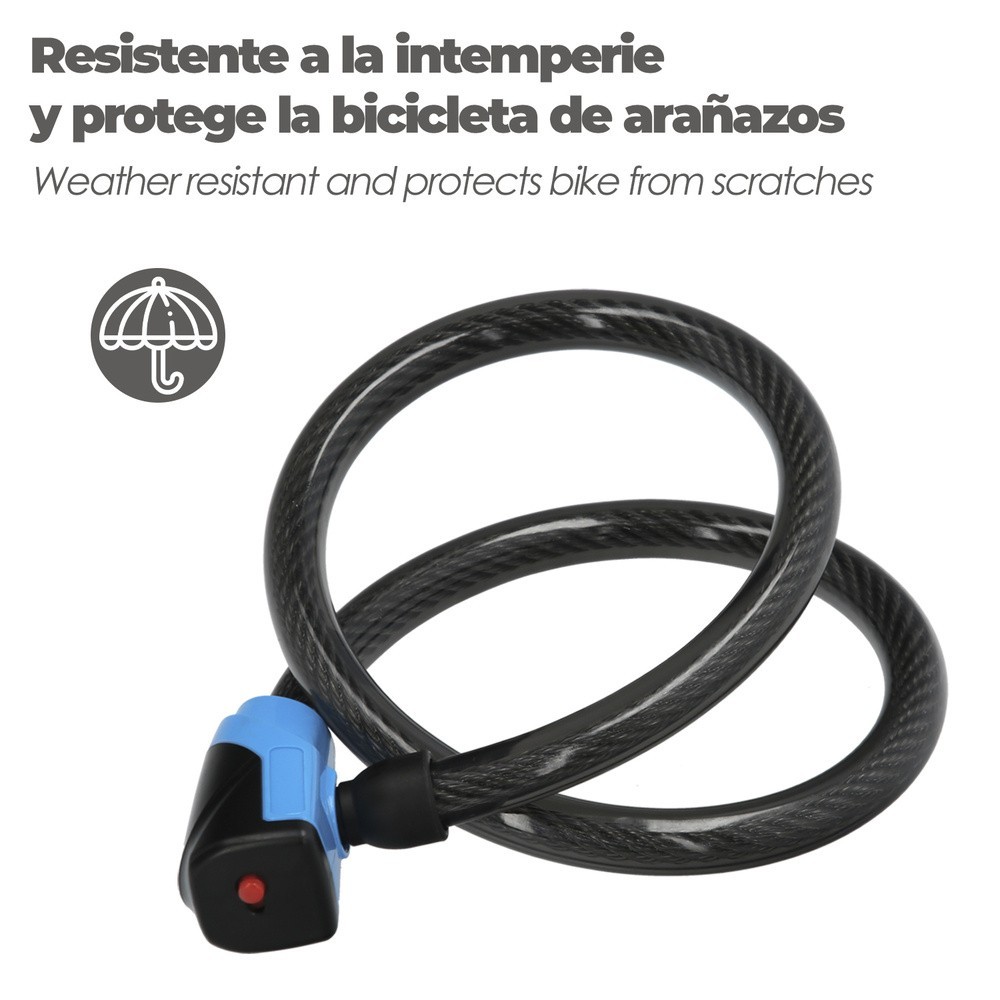 Cable Bicicleta con Llave Plana 18 Mm x 100 Cm al por Mayor | Almacén de Ferretería
