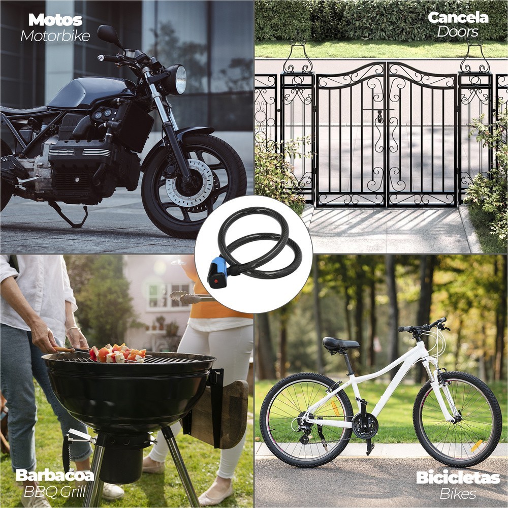 Cable Bicicleta con Llave Plana 18 Mm x 100 Cm al por Mayor | Almacén de Ferretería