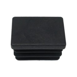 Contera Rectangular Negra 25x35mm, Blister 4 piezas,