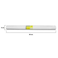 Lámina Adhesiva Blanco Brillo 90 cm, x 20 metros