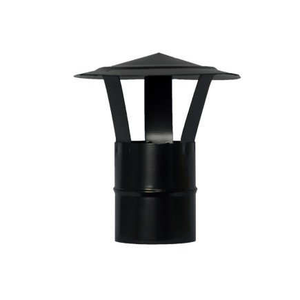 Wolfpack Sombrero Vitrifiado Para Estufa Pellet, Leña, Chimenea, Extracción De Humos, Para Tubo Ø 80 mm,