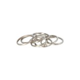 Anilla Llavero Niquelada 1,4x16x12 mm, (Bolsa 1000 unidades) al por Mayor | Almacén de Ferretería