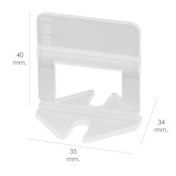 Calzos Nivelar Suelo 1 mm, (Bolsa 100 Unidades)