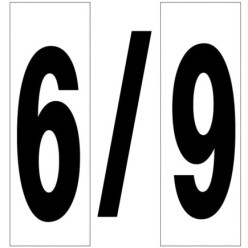 Numero Adhesivo 46x140 mm,   Nº 6 / 9