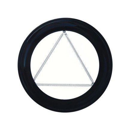 Plafon Embellecedor Estufa Pellet Vitrificado Negro 80 mm,