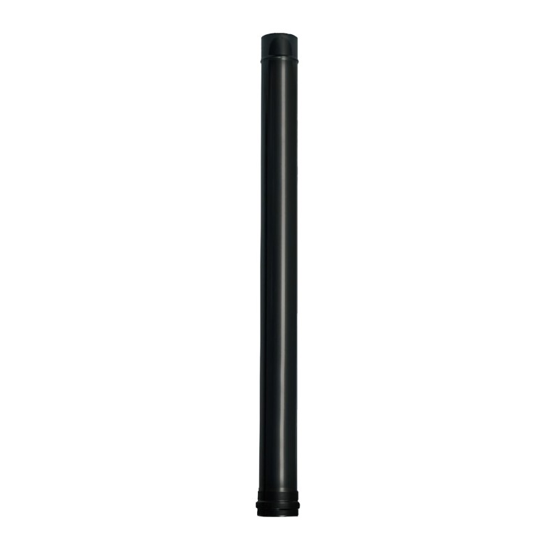 Wolfpack Tubo de Estufa Pellet Acero Vitrificado Negro Ø 80 mm, Longitud 100 cm, Estufas de Leña, Chimenea, Alta resistencia,