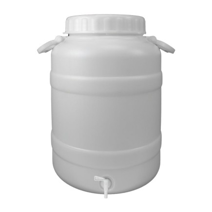 Bidon Garrafa Plastico Alimentario Con Grifo y Boca Ancha 30 Lt,