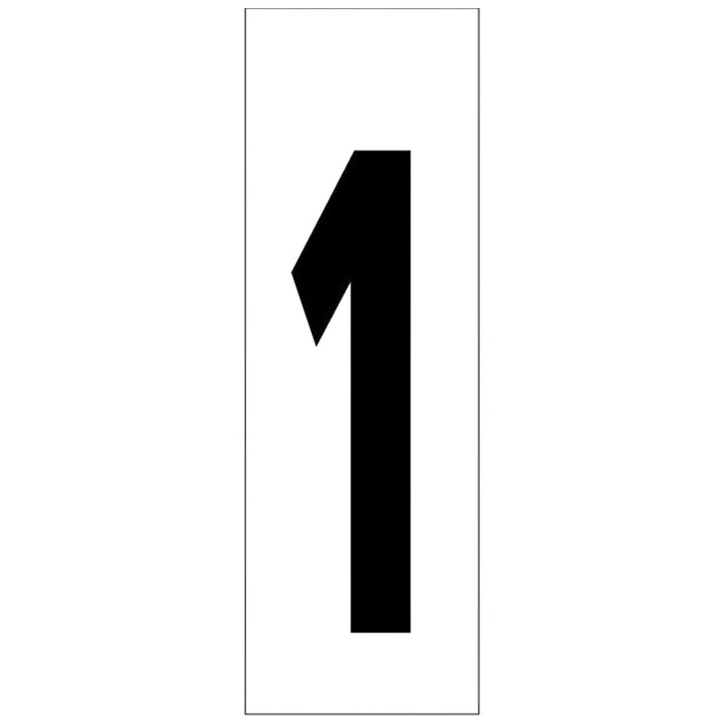 Numero Adhesivo 46x140 mm,   Nº 1