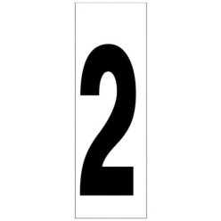 Numero Adhesivo 46x140 mm,   Nº 2