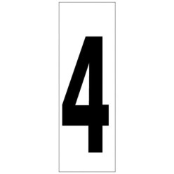Numero Adhesivo 46x140 mm,   Nº 4