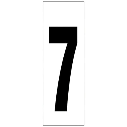 Numero Adhesivo 46x140 mm,   Nº 7