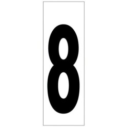 Numero Adhesivo 46x140 mm,   Nº 8