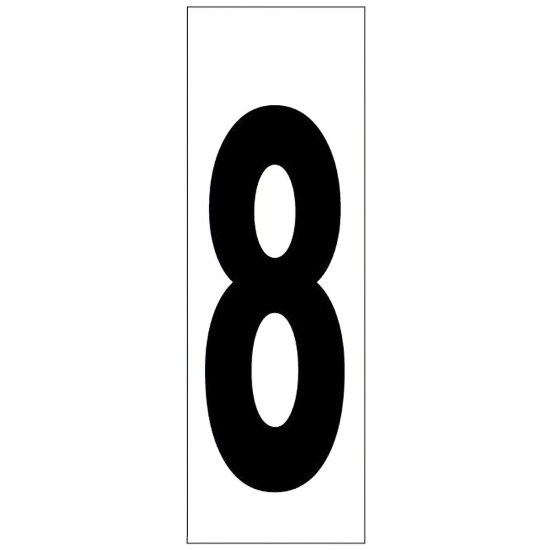 Numero Adhesivo 46x140 mm,   Nº 8