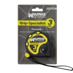 Flexometro 3 Metros Con Freno Wolfpack Grip Special
