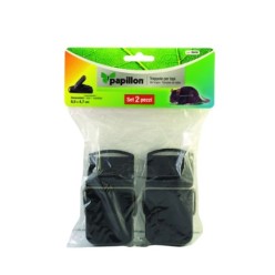Trampa ratones plastico 9,5 x 4,7 cm, (Bolsa 2 unidades)