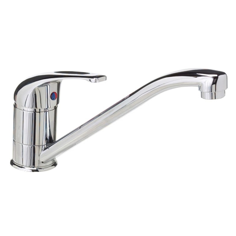Monomando Fregadero Con Caño Horizontal Con Cartucho Ceramico Ø 40 mm,