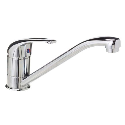 Monomando Fregadero Con Caño Horizontal Con Cartucho Ceramico Ø 40 mm,