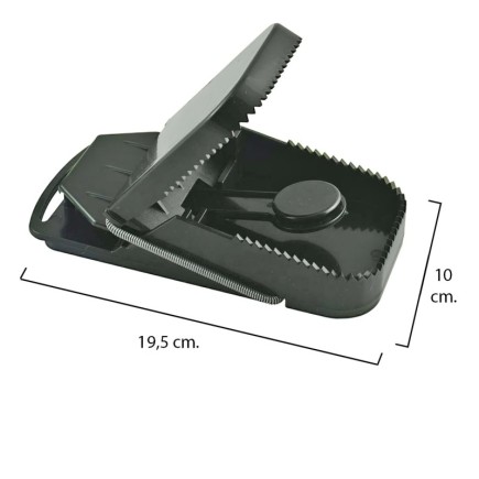 Trampa ratas plastico 19,5 x 10 cm,