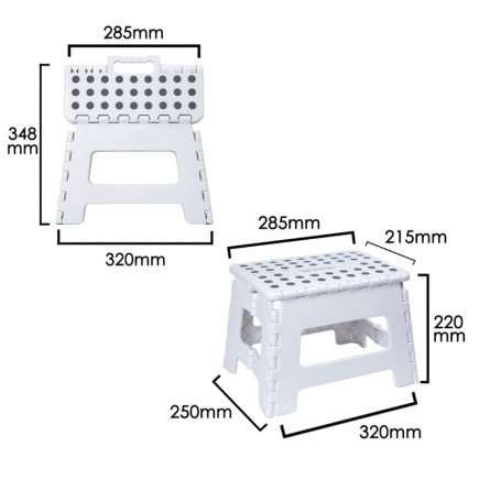 Taburete Plegable 29x22x22 cm,