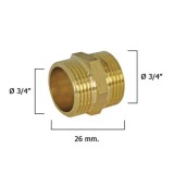 Machones Dobles Pulidos    3/4" al por Mayor | Almacén de Ferretería