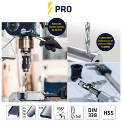 Broca Alpen Hss Pro   5,00 mm,