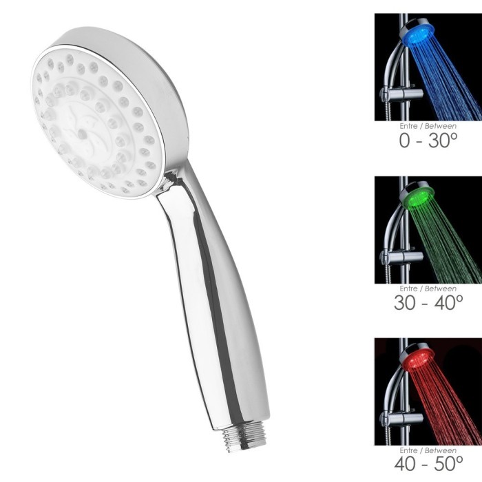 Maneral Ducha Led Indicador Temperatura Ø 11 cm, al por Mayor | Almacén de Ferretería