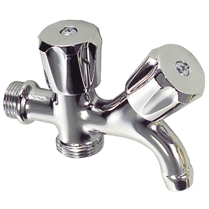 Grifo Lavadora Doble 1/2" al por Mayor | Almacén de Ferretería