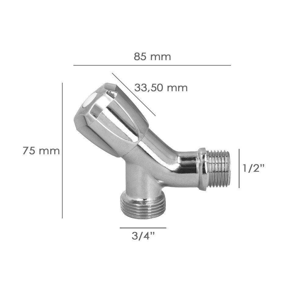 Grifo Lavadora Sencillo Entrada 1/2" - Salida 3/4" Grifo Lavadora, Grifo Lavavajillas, Grifo De Paso al por Mayor | Almacén de F