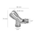 Grifo Lavadora Sencillo Entrada 1/2" - Salida 3/4" Grifo Lavadora, Grifo Lavavajillas, Grifo De Paso al por Mayor | Almacén de F