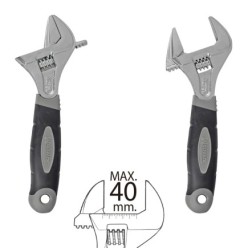 Llave Ajustable Gran Apertura 40 mm, Medida 8"