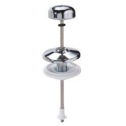 Tirador Cisterna Baja Vertical Recto Cromo 130 mm,