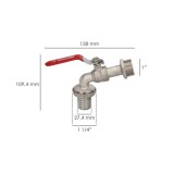 Grifo Jardín Esfera 1", Grifo Exterior Para Sistemas de Agua, al por Mayor | Almacén de Ferretería