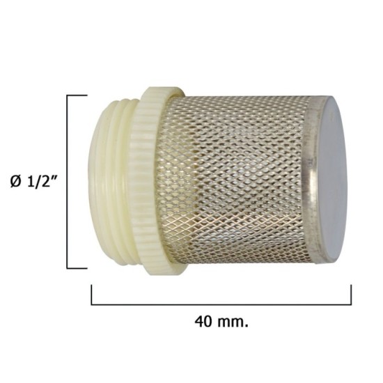 Filtro Inoxidable Para Válvula Retencion    1/2" al por Mayor | Almacén de Ferretería