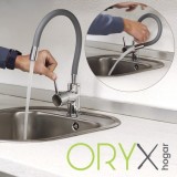 Grifo Monomando Fregadero Flexible Caño Alto, Grifo De Cocina Flexible Caño Alto,Cartucho ceramico Ø 35 mm, al por Mayor | Almac