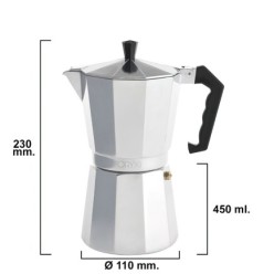 Cafetera Aluminio 9 Tazas (450 ml,) Classic