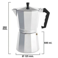 Cafetera Aluminio 12 Tazas (600 ml,) Classic