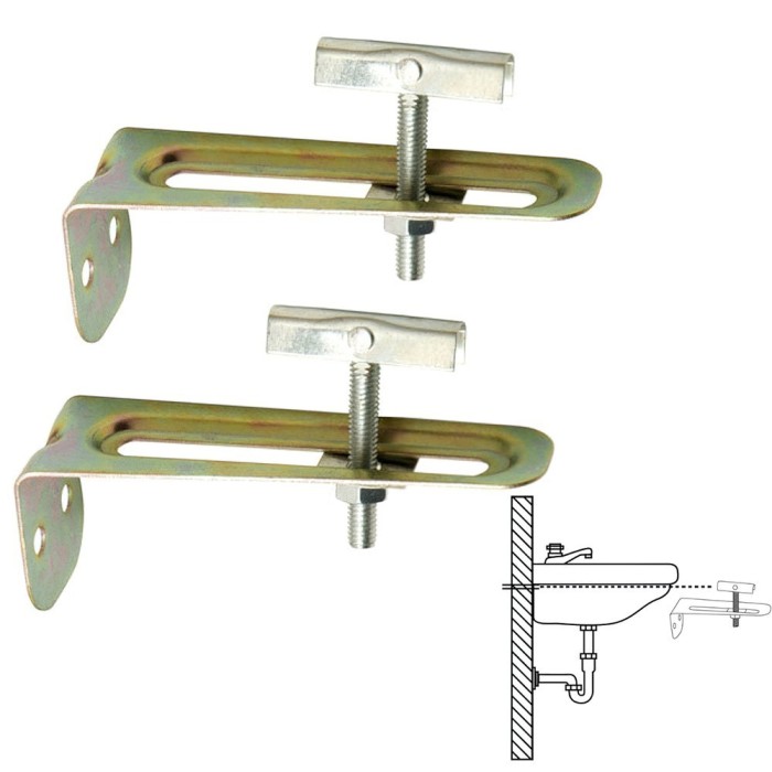 Juego Escuadras Sanitario Soporte Lavabo 10 cm, (2piezas) al por Mayor | Almacén de Ferretería