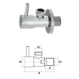 Llave De Escuadra Cerámica 1/2" - 1/2" al por Mayor | Almacén de Ferretería
